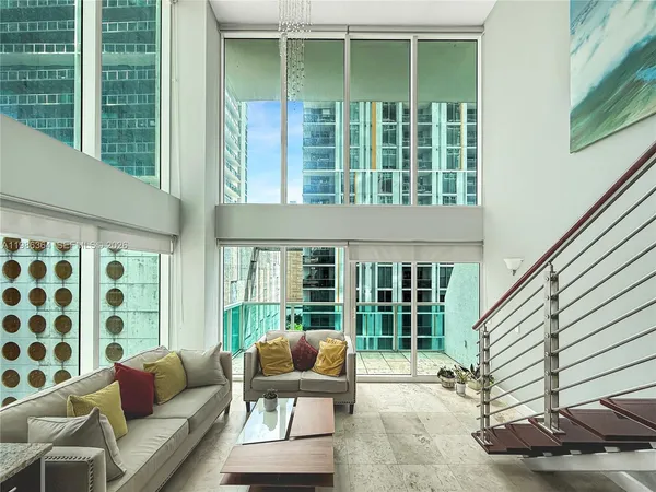 a house view with a seating space