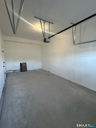a view of a garage