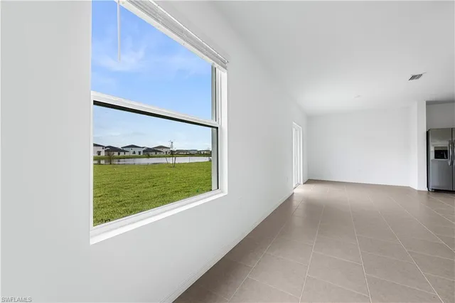 a view interior of a house with a yard
