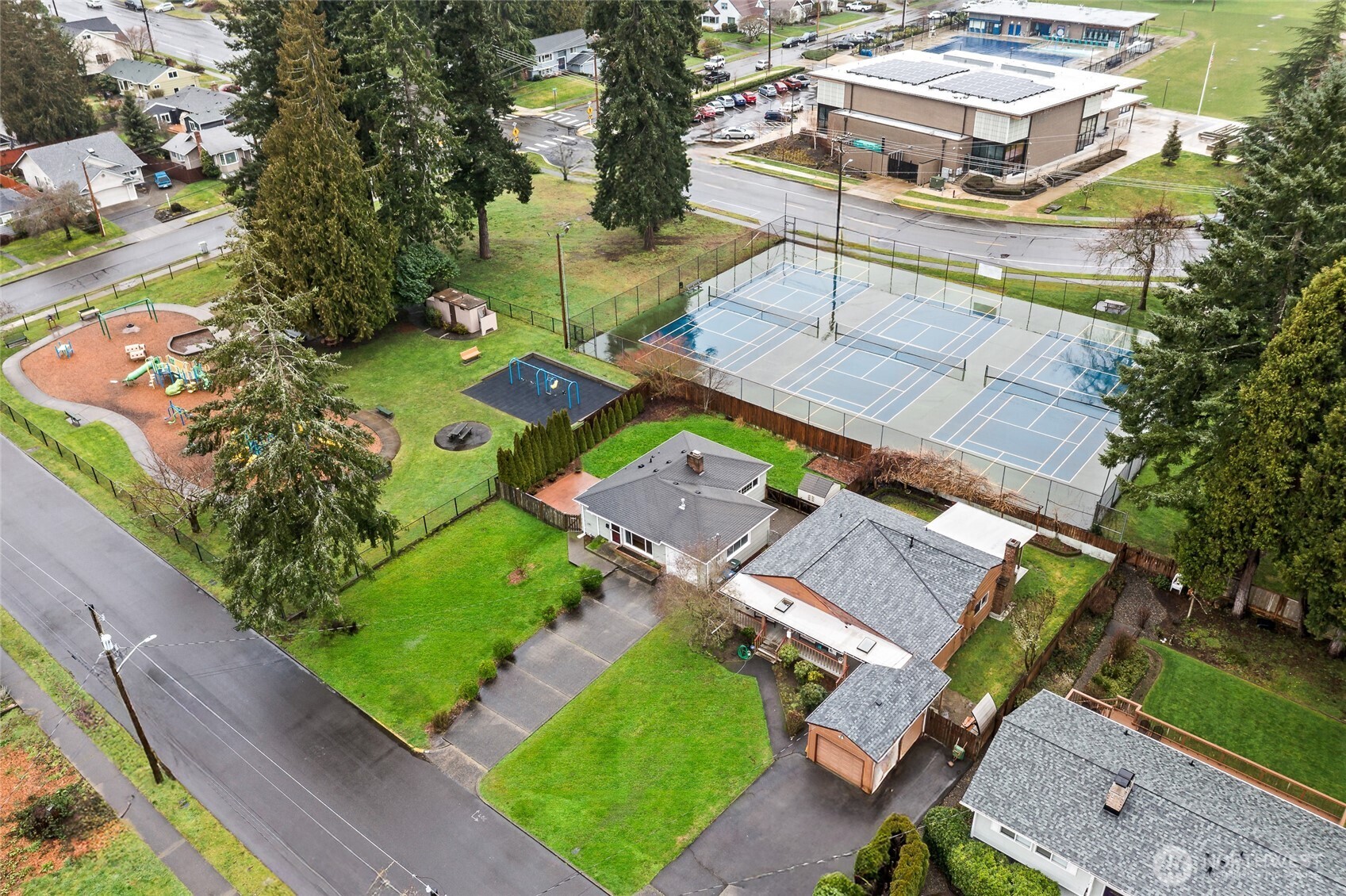 527 Ramsdell Street Fircrest, WA 98466 - Photo 22 of 40 an aerial view of a house with a garden