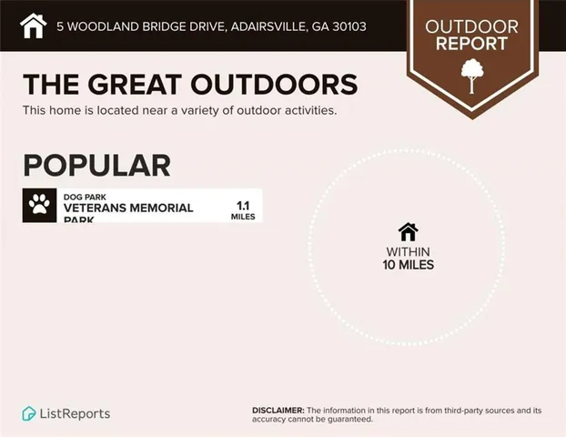 $499,900 | 5 Woodland Bridge Drive, Adairsville, GA 30103