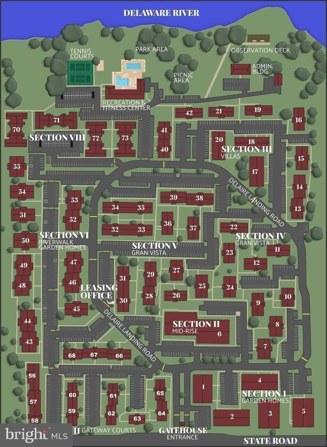 54302 Delaire Landing Road, Unit 302 Philadelphia, PA 19114 - Photo 34 of 34 Delaire Landing Map