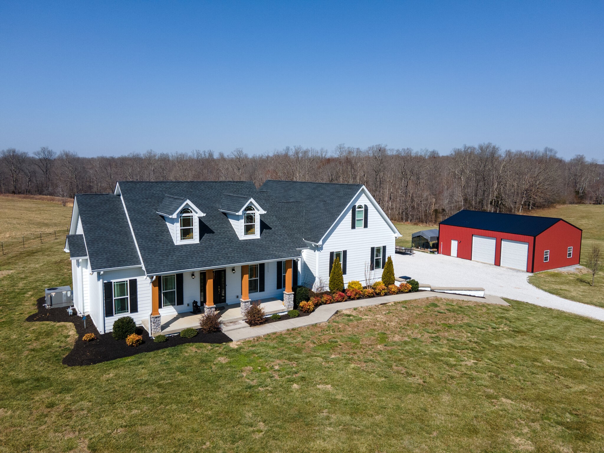 2822 Lock Hollow Road Dickson, TN 37055 - Photo 2 of 45 an aerial view of a house with a big yard