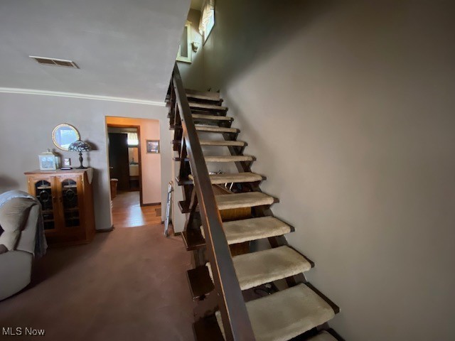 183 Trails End Road Toronto, OH 43964 - Photo 11 of 25 Stairway with ornamental molding