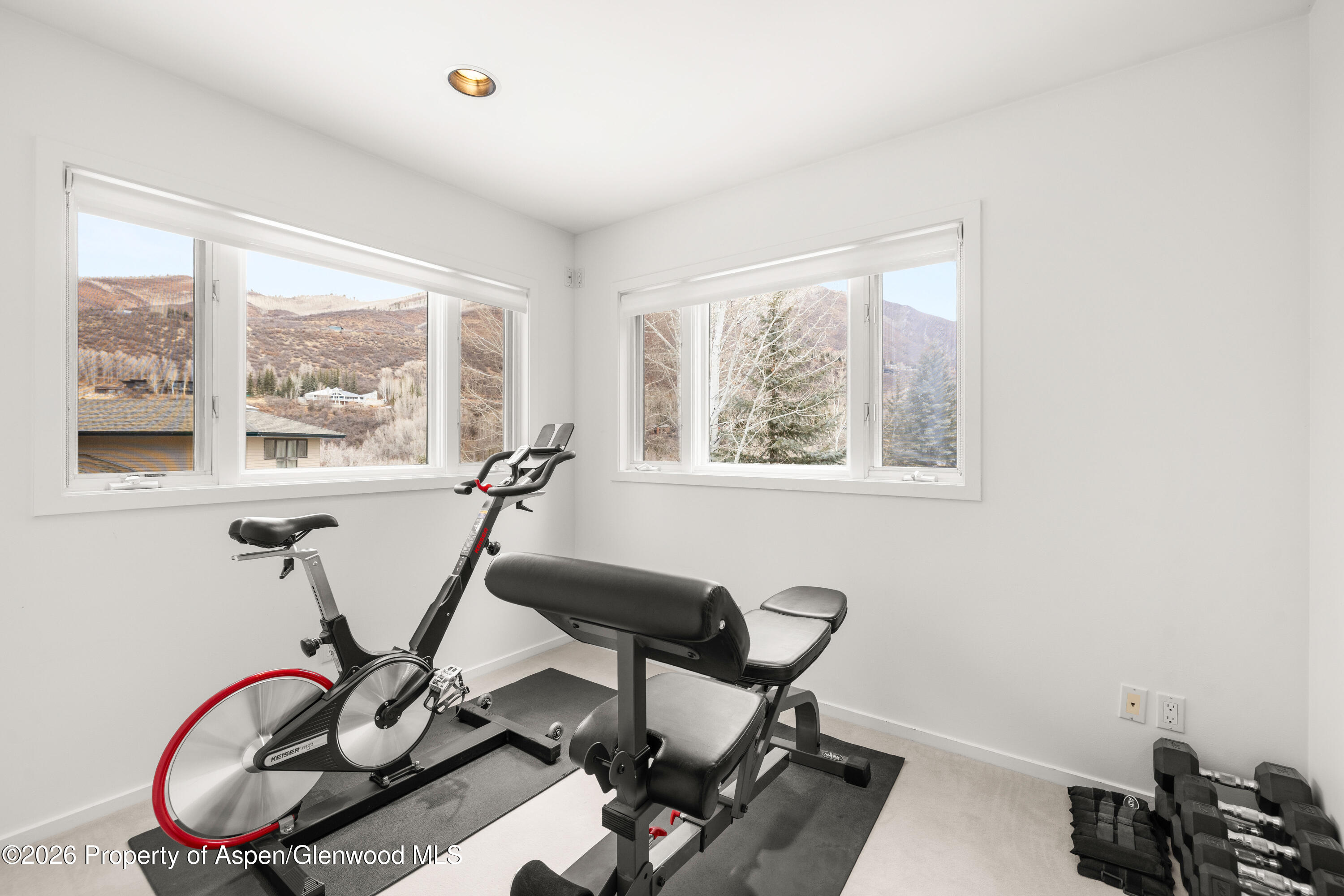 55 Overlook Drive Aspen, CO 81611 - Photo 15 of 25 a view of a workspace with furniture and a window