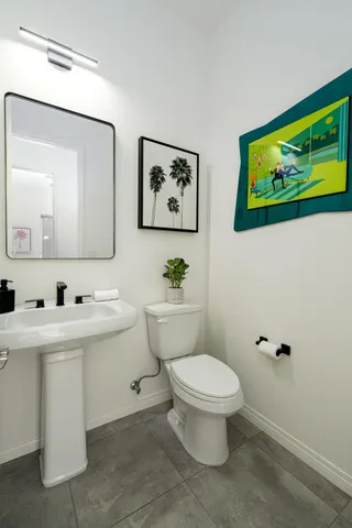 a outdoor space with patio area and swimming pool