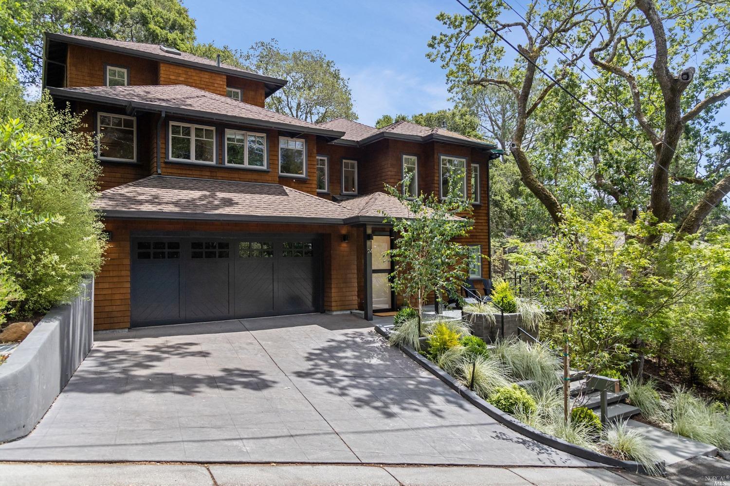 24 Knoll Road San Anselmo, CA 94960 - Photo 1 of 1 a front view of a house with a garden