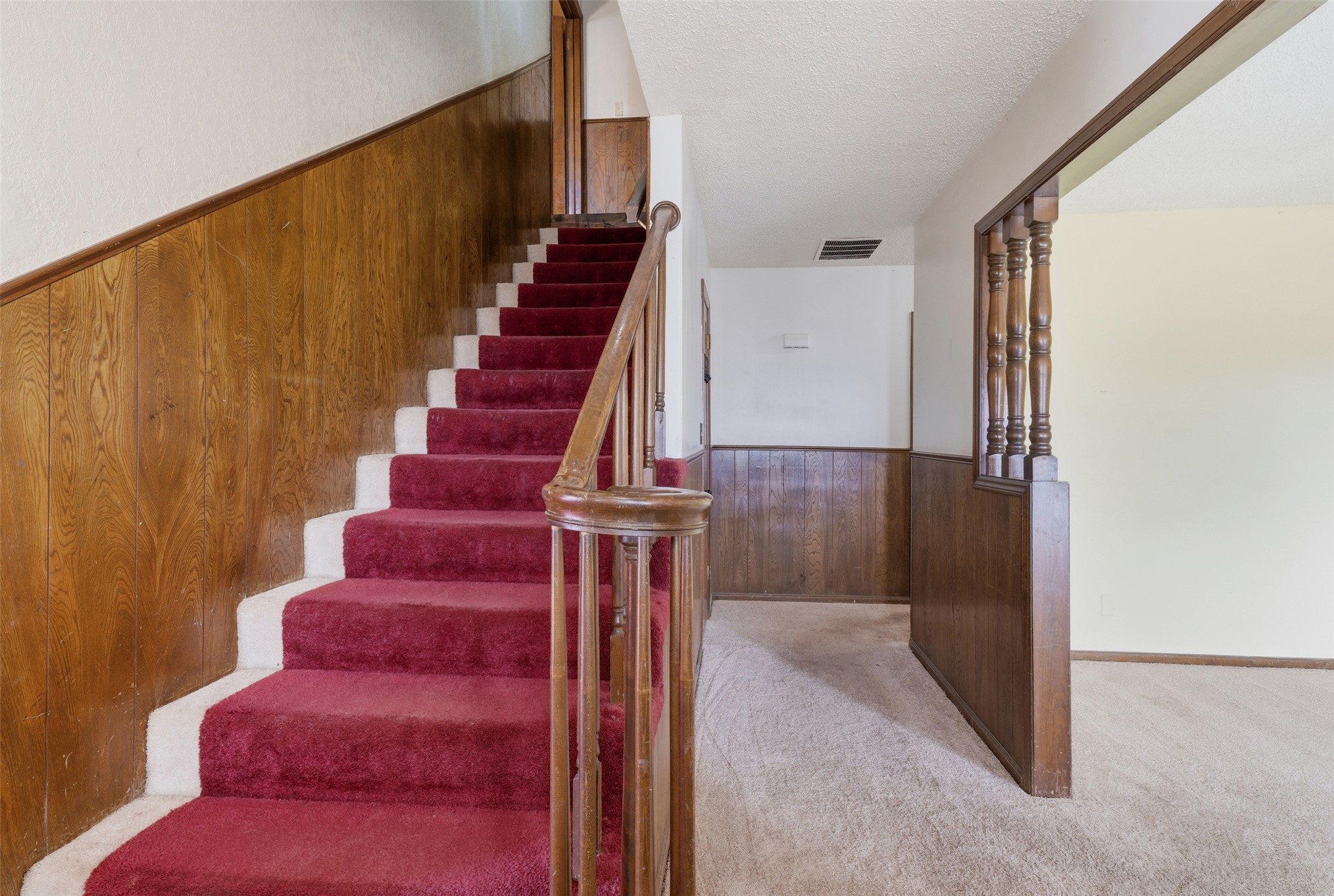 17875 East 589 Road Inola, OK 74036 - Photo 38 of 73 House #2 Staircase featuring wood-finish paneling