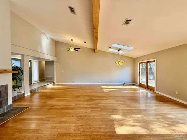a view of an empty room