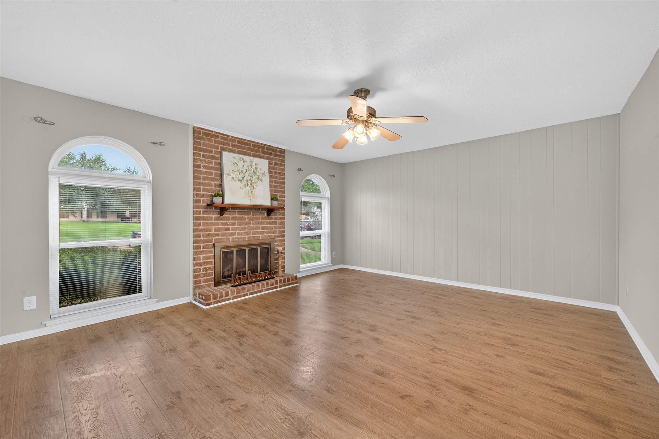 1445 Bonanza Road, Unit 445 Houston, TX 77062 - Photo 5 of 34 a view of an empty room with a window and fireplace
