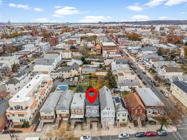 an aerial view of a city