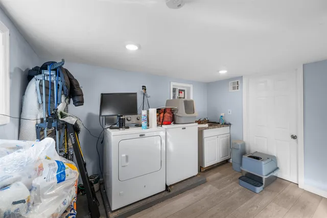 a room with storage and utility