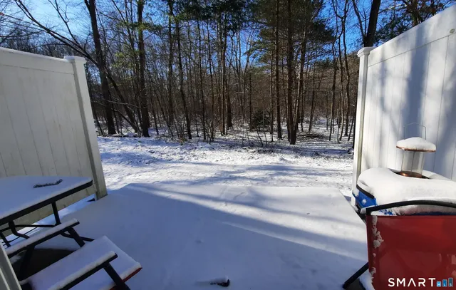 a backyard of a house