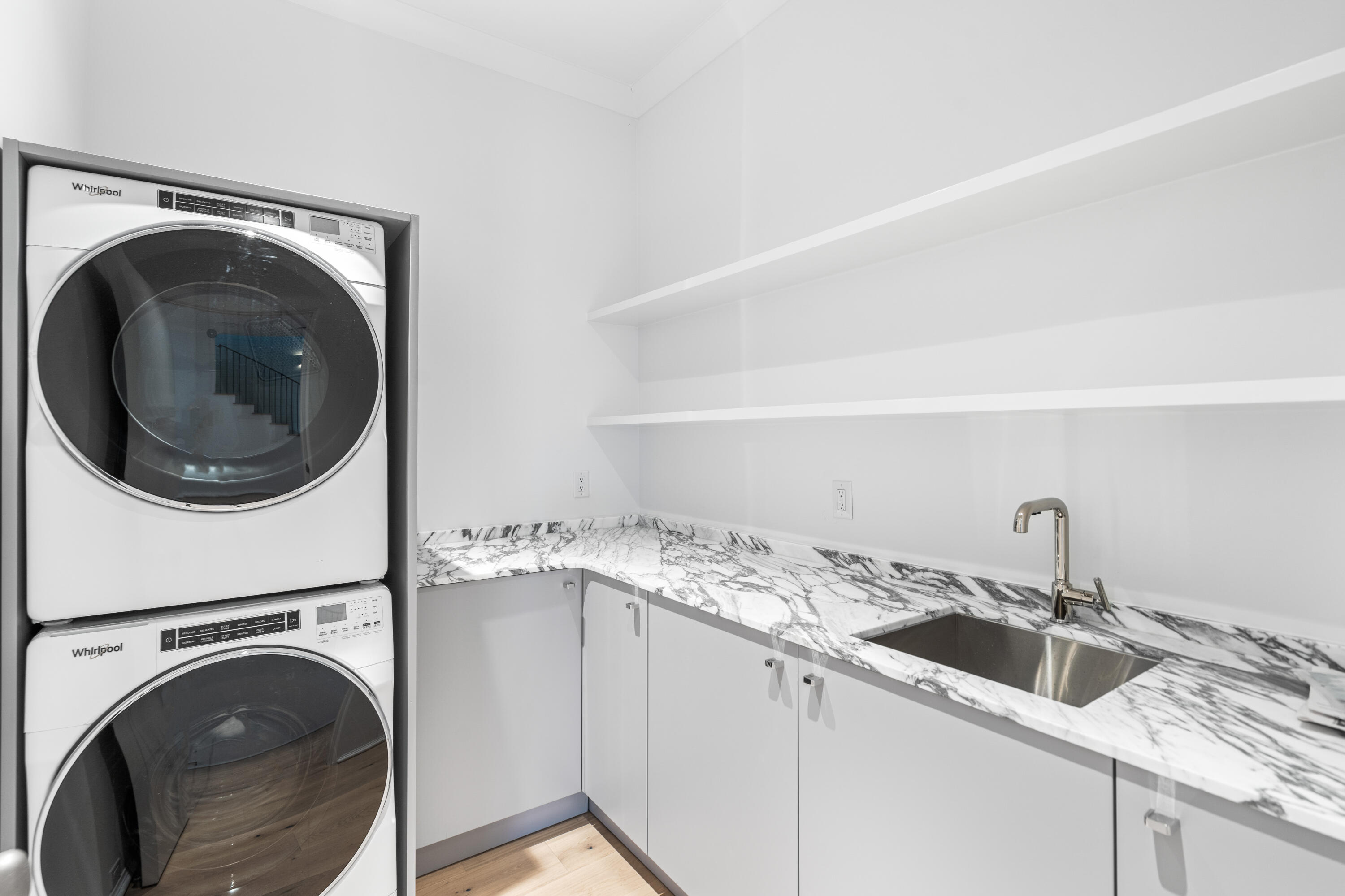 74 Elysee Ct Inlet Beach Inlet Beach, FL 32461 - Photo 34 of 46 a utility room with sink dryer and washer