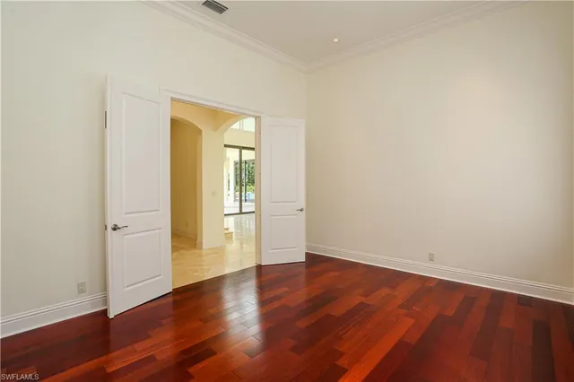 wooden floor in an empty room