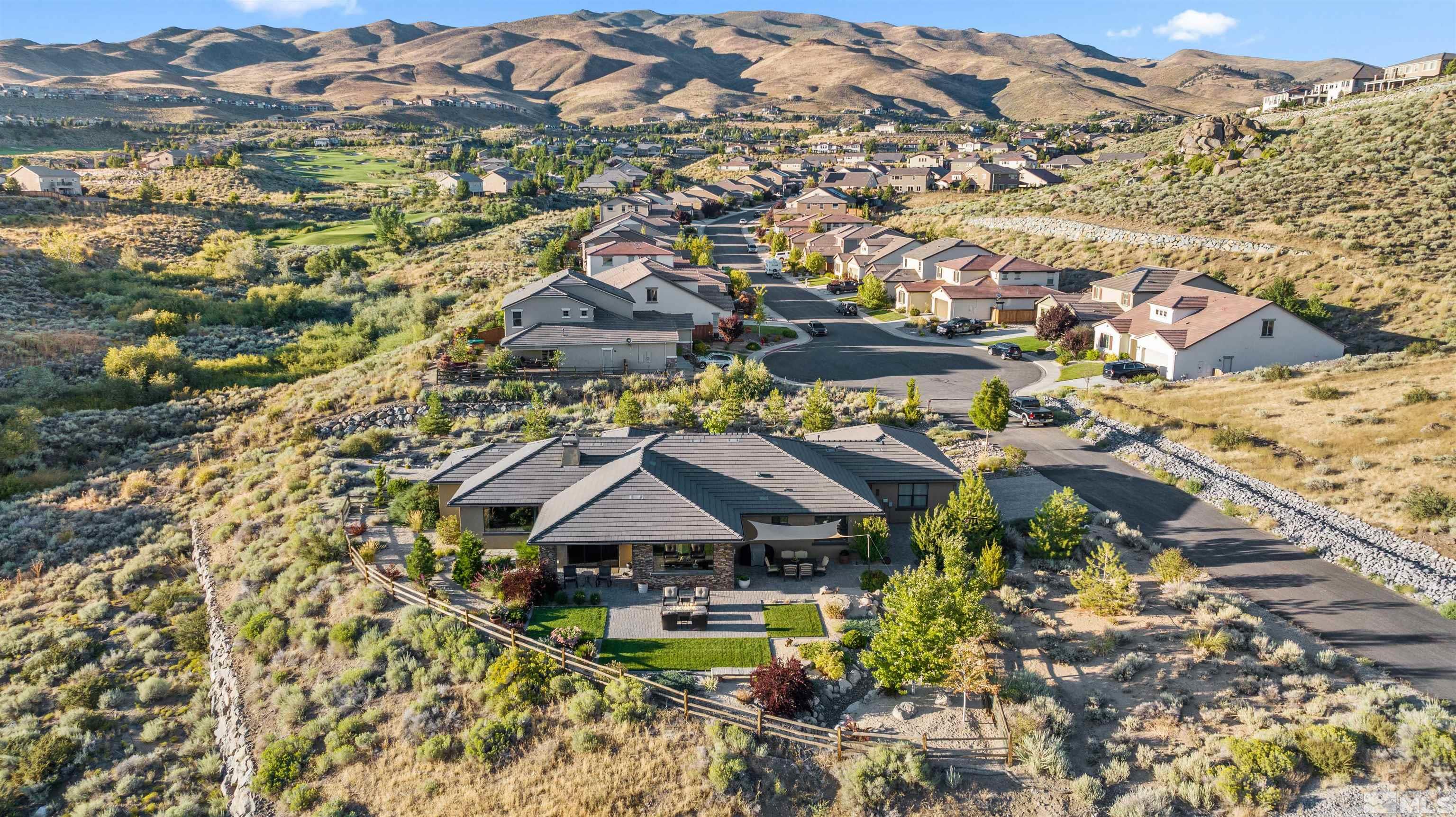 1575 Scott Valley Road Reno, NV 89523 - Photo 35 of 40 an aerial view of residential houses with outdoor space