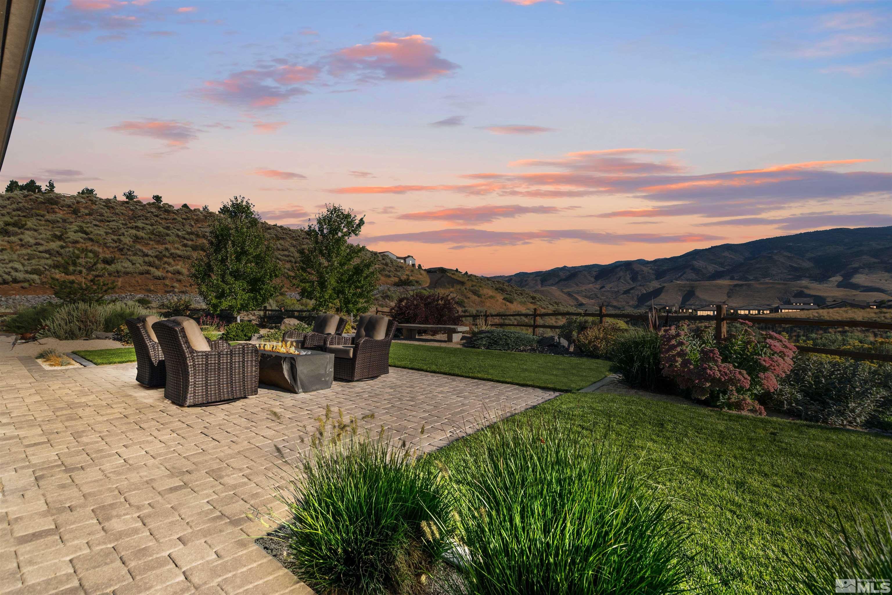 1575 Scott Valley Road Reno, NV 89523 - Photo 5 of 40 a view of a terrace with a garden