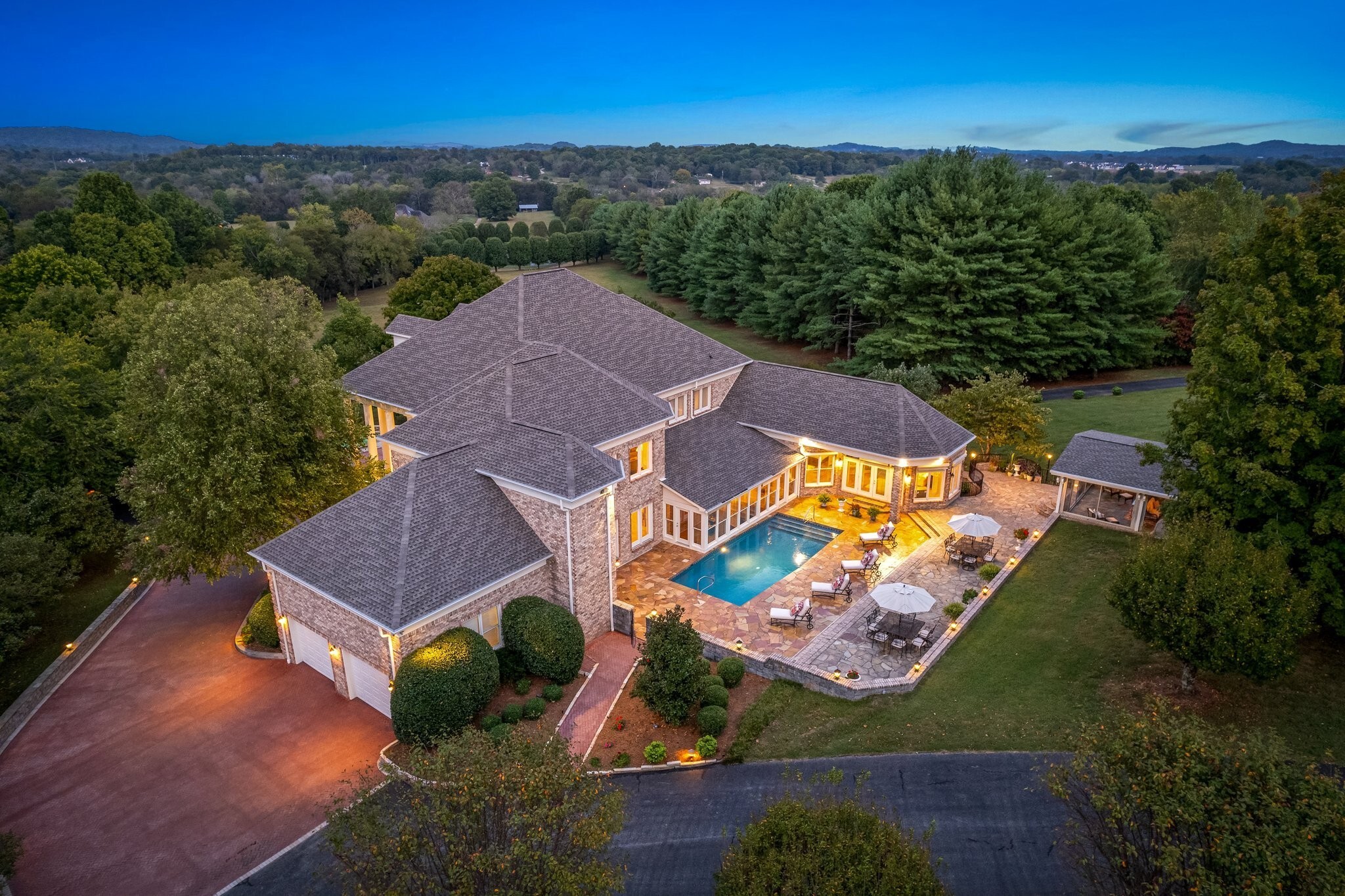 4025 Nestledown Drive Franklin, TN 37067 - Photo 41 of 57 an aerial view of a house