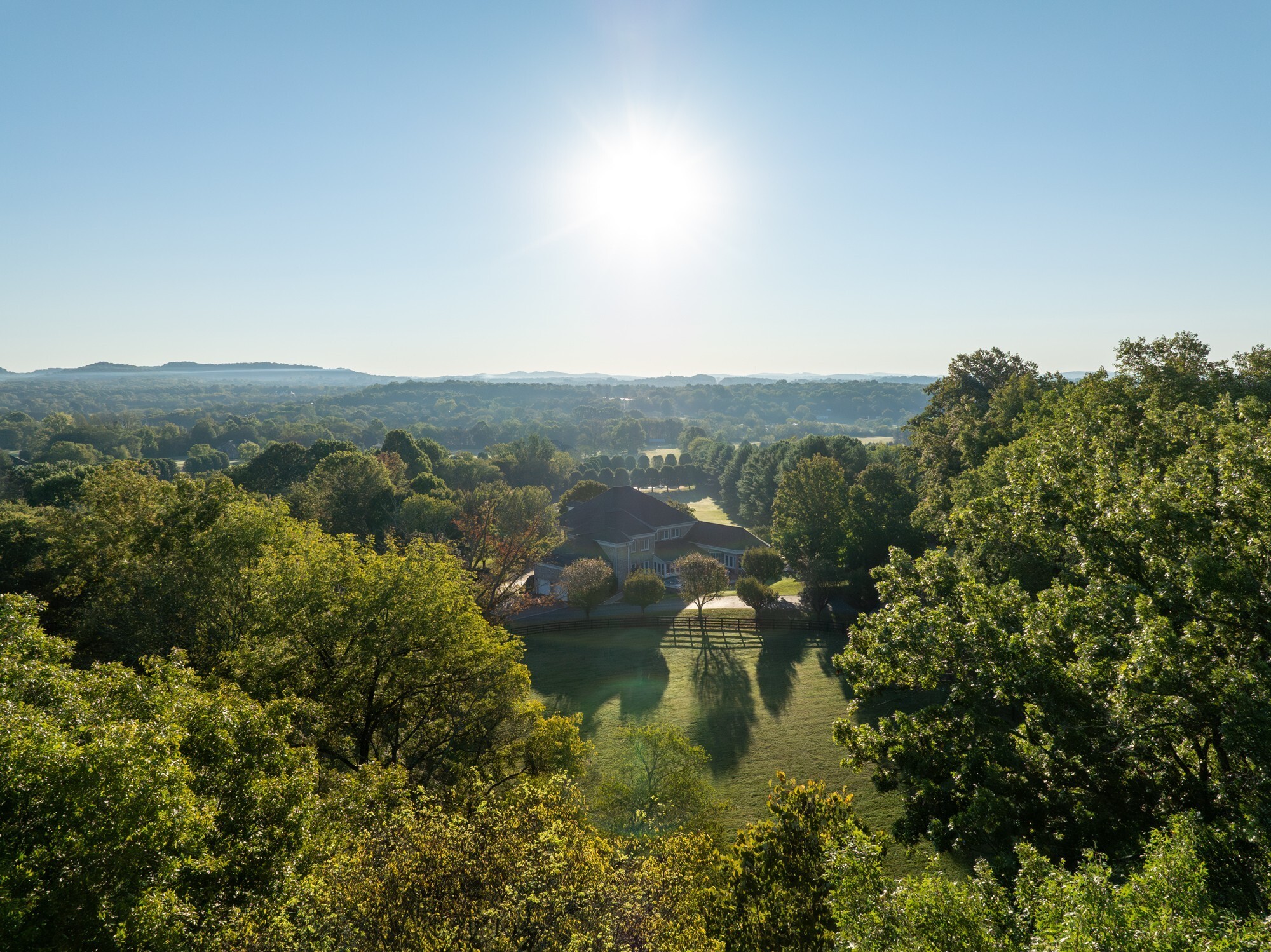 4025 Nestledown Drive Franklin, TN 37067 - Photo 44 of 57 an aerial view of residential house with outdoor space and trees all around