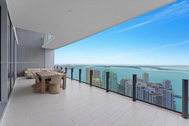 a view of a patio with a tv