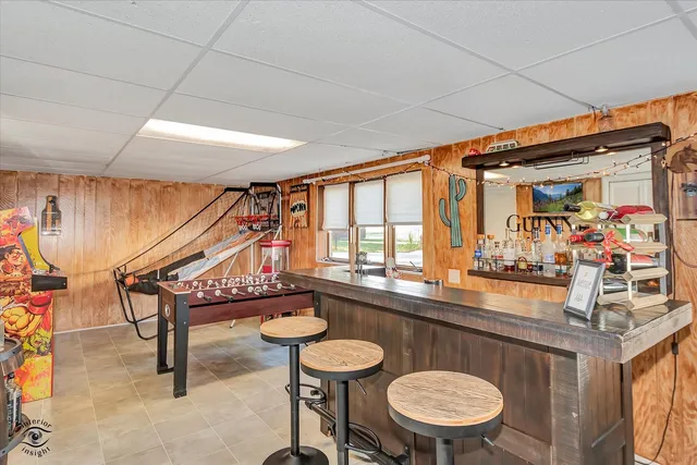 a room with musical instruments