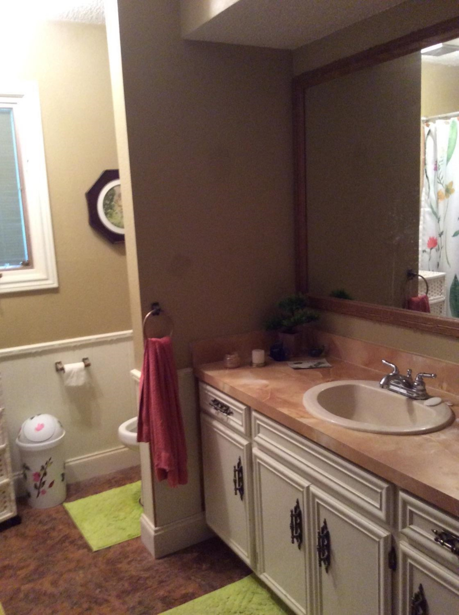 2501 North Ridge Road Lubbock, TX 79403 - Photo 9 of 10 a bathroom with a sink and a mirror