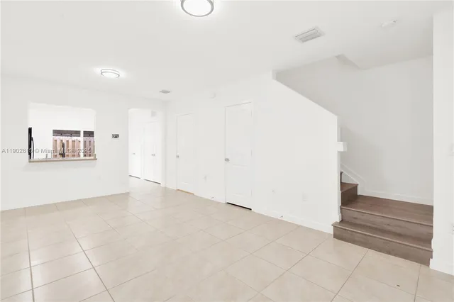 a view of an empty room