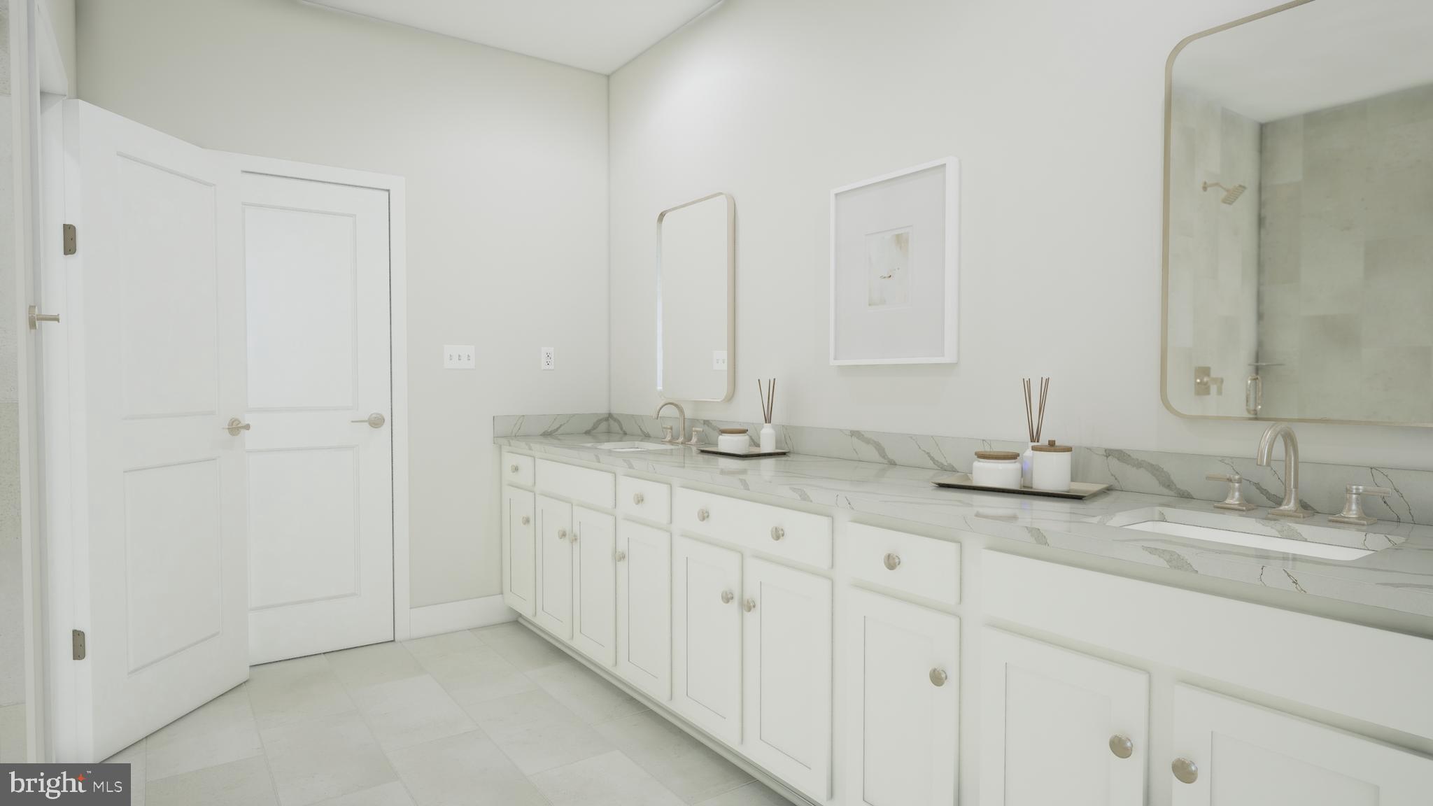 2645 Blue Rdg Avenue Marshall, VA 20115 - Photo 17 of 23 a bathroom with double sink and a mirror