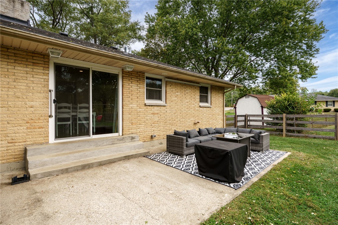 6950 Red Lion 5 Points Road Springboro, OH 45066 - Photo 55 of 78 This charming home offers a lovely outdoor area with a patio, perfect for entertaining or relaxing.