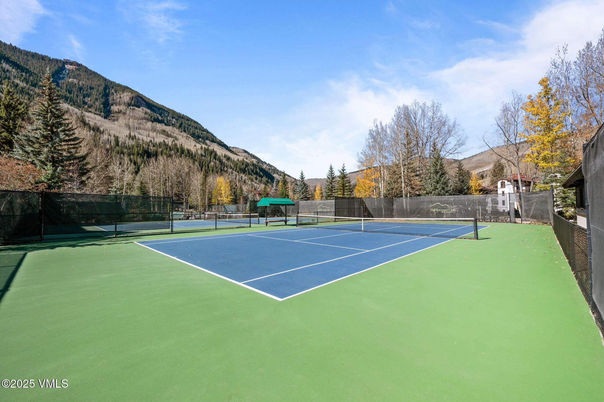 4770 Big Horn Road, Unit B4 Vail, CO 81657 - Photo 40 of 47 a view of outdoor space and tennis court
