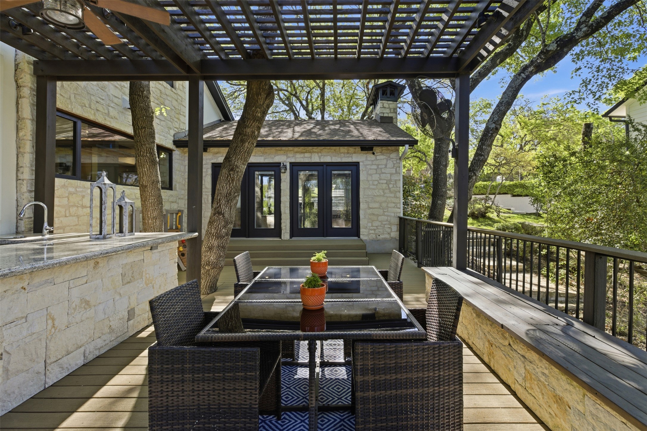 2008 Key West Cove Austin, TX 78746 - Photo 27 of 33 Composite deck featuring outdoor dining area