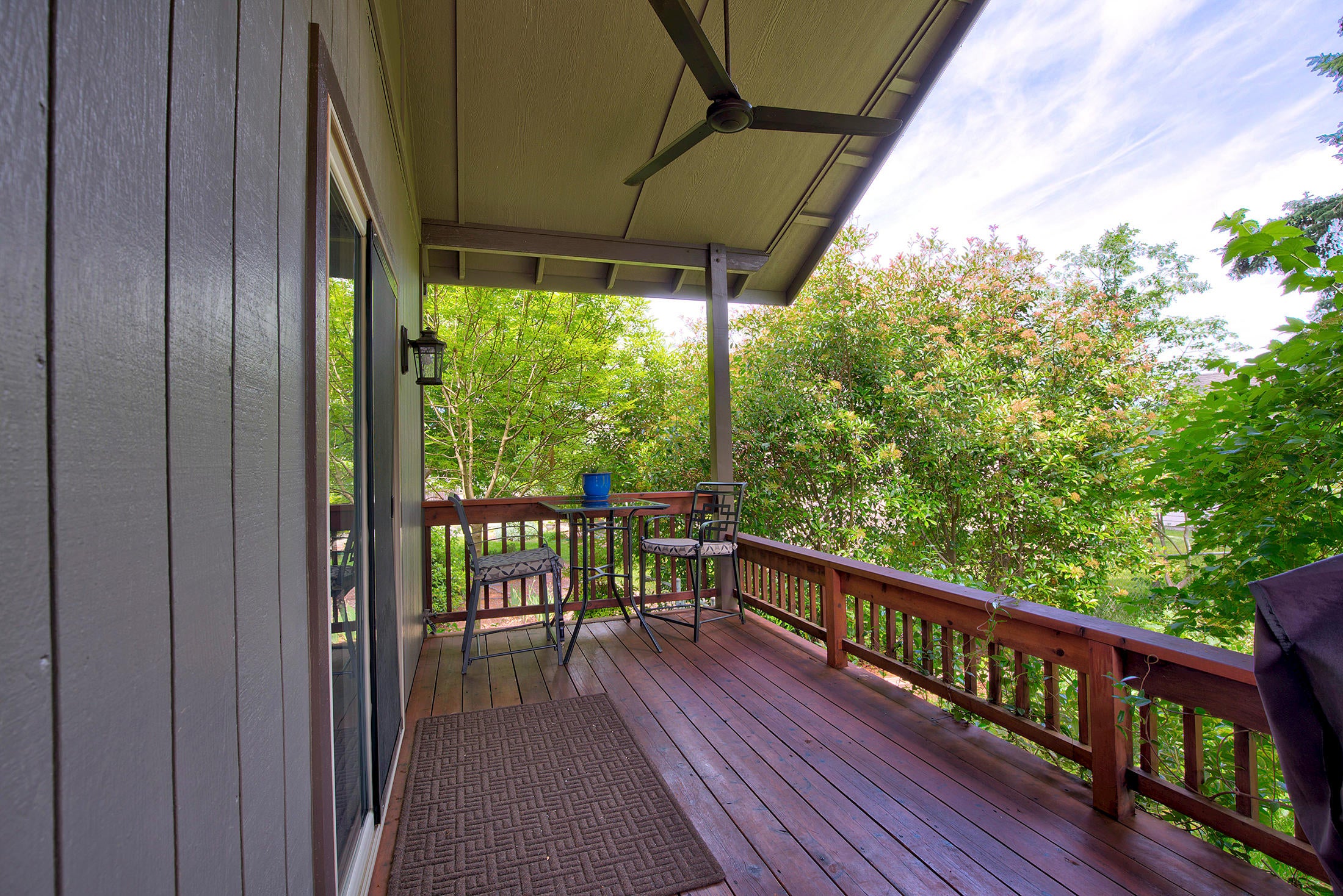 1703 Leonard Road Grants Pass, OR 97527 - Photo 30 of 34 The ceiling fan on the back deck makes this a pleasant place no matter what the weather.