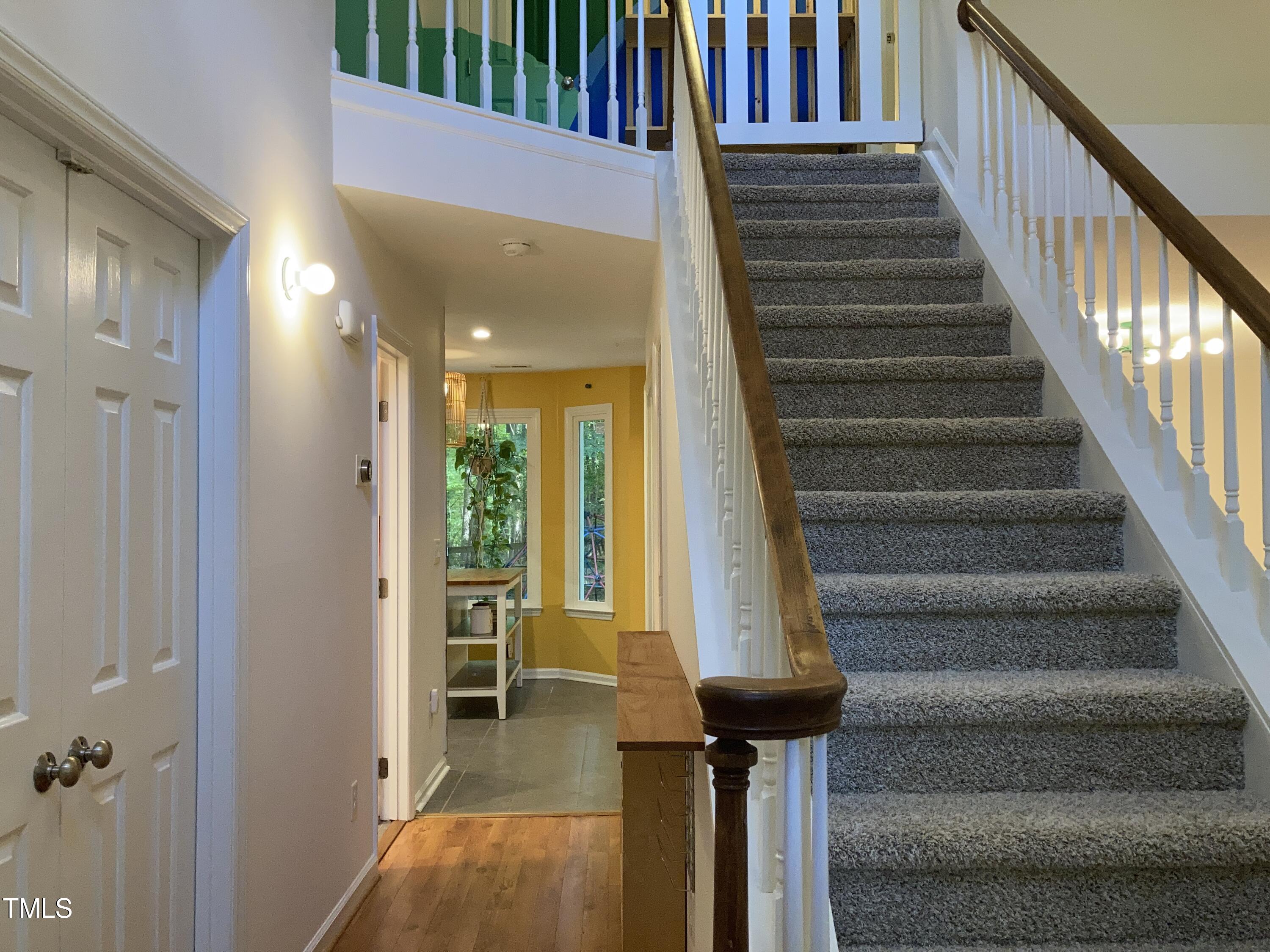 5315 Reams Run Road Durham, NC 27713 - Photo 21 of 49 a view of entryway and hall with wooden floor
