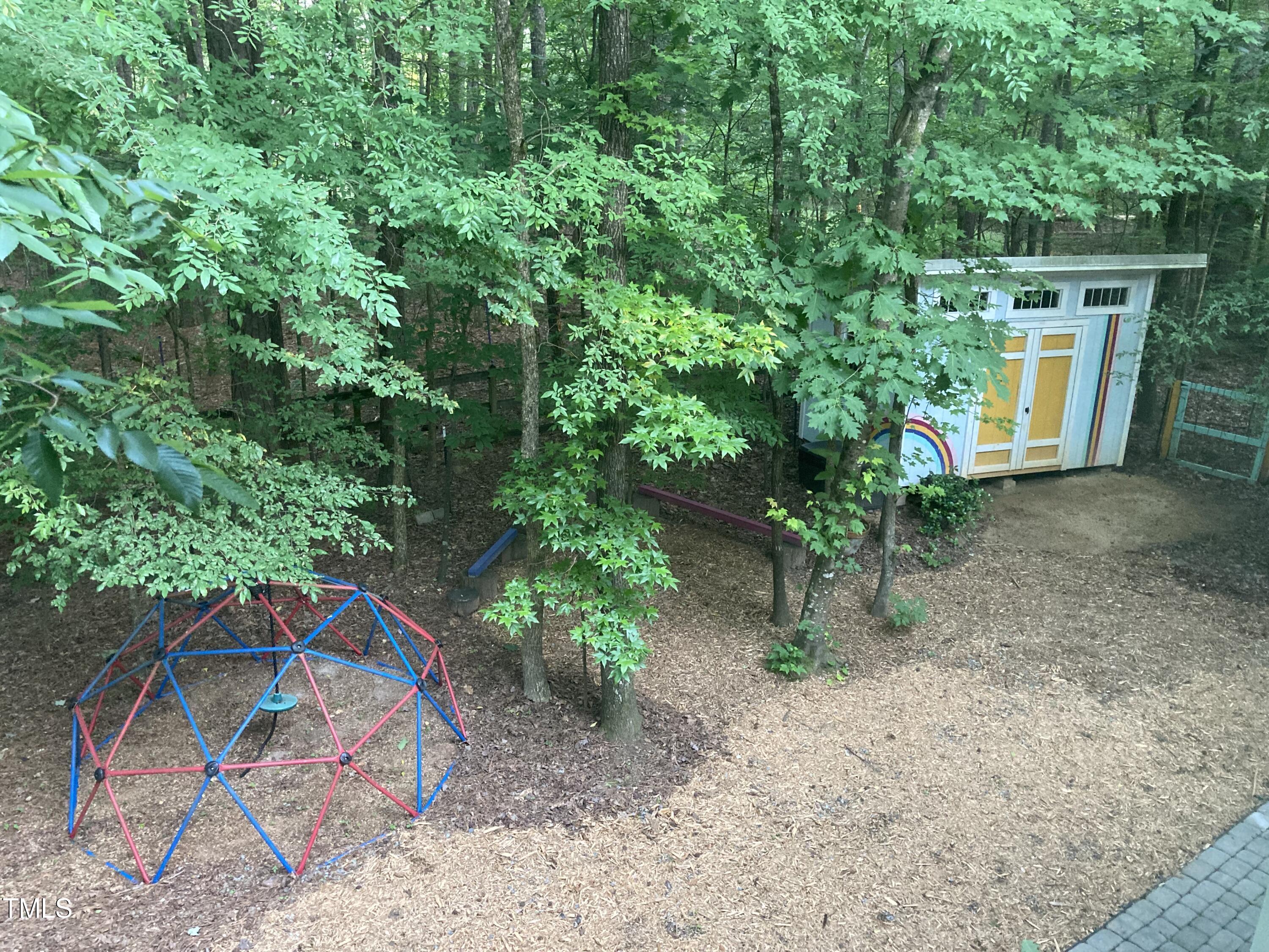 5315 Reams Run Road Durham, NC 27713 - Photo 40 of 49 a view of backyard with plants and trees