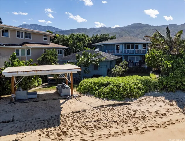 a view of a house with a patio