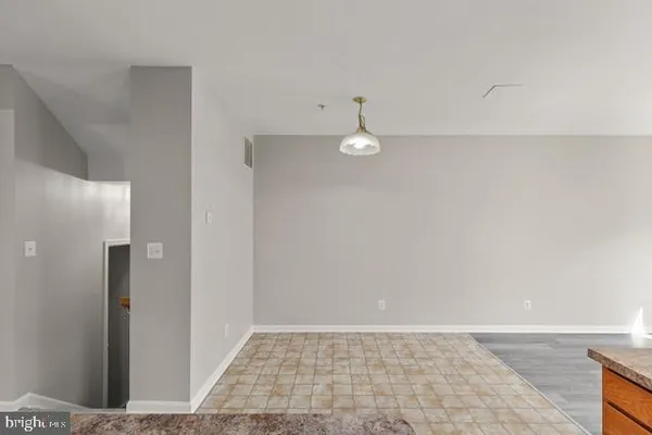 a view of an empty room