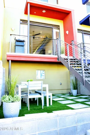 a house view with a outdoor space