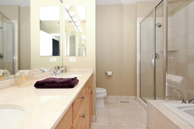 1638 South Indiana Avenue, Unit 4 Chicago, IL 60616 - Photo 11 of 14 a bathroom with a sink and a mirror