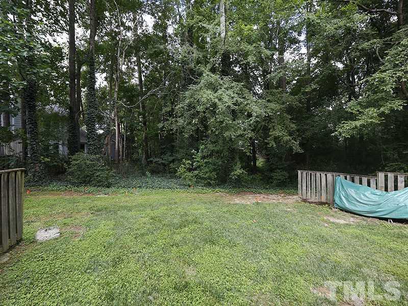6400 Meadow View Drive Raleigh, NC 27609 - Photo 17 of 17 a backyard of a house with lots of green space