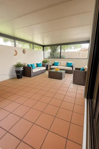 a view of a outdoor space with lounge chair