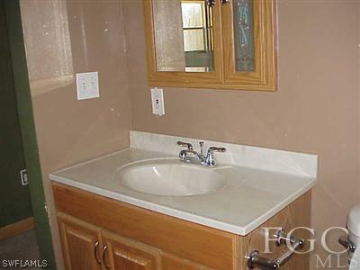 11630 Deal Road North Fort Myers, FL 33917 - Photo 8 of 9 a bathroom with a sink and a mirror