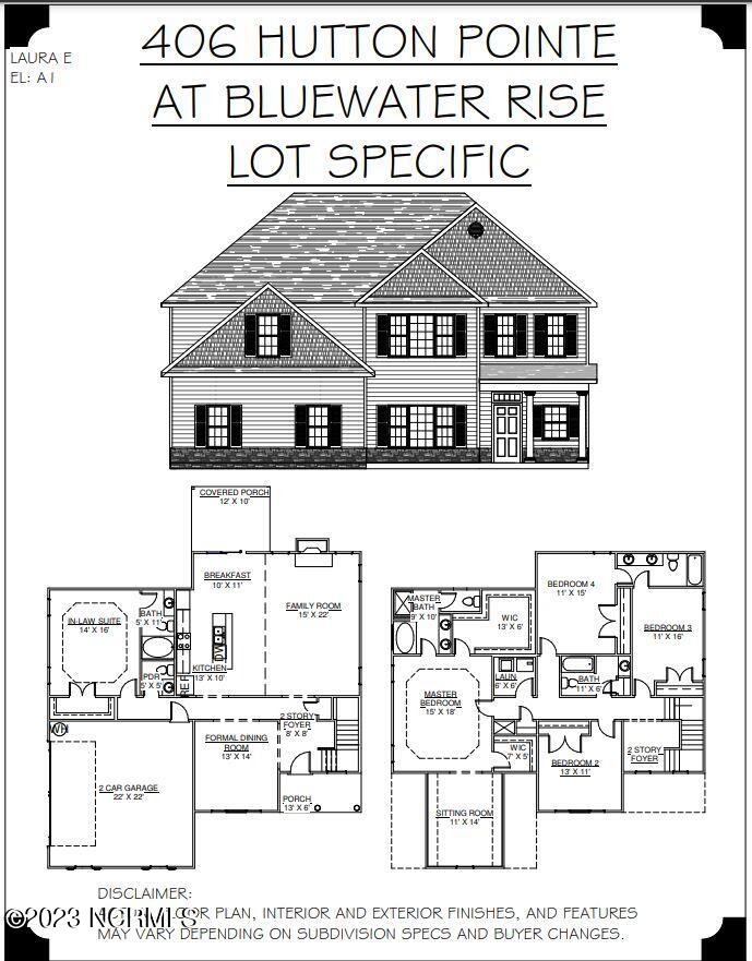 2031 Sharpnose Street New Bern, NC 28562 - Photo 10 of 10 Lot 406 Floor Plan