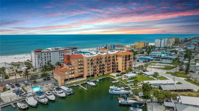 a view of a city with ocean view
