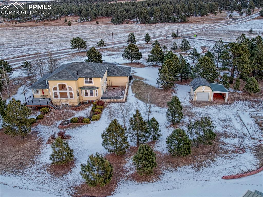 12595 Mc Cune Road Black Forest, CO 80106 - Photo 38 of 44 an aerial view of a house with outdoor space