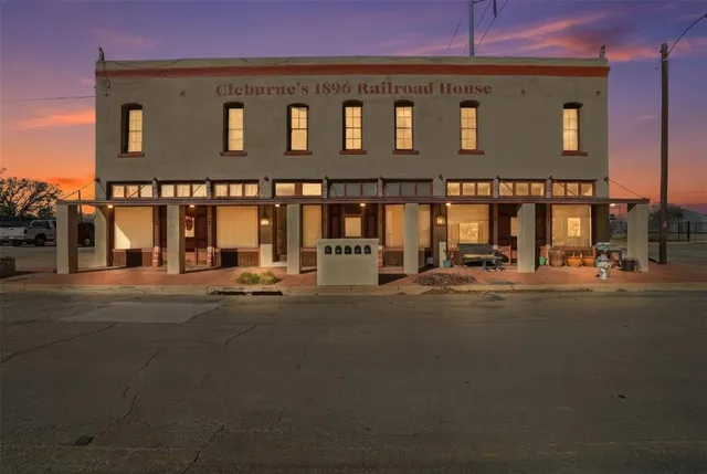 a city view with tall building