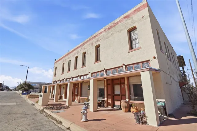 a view of a building with street