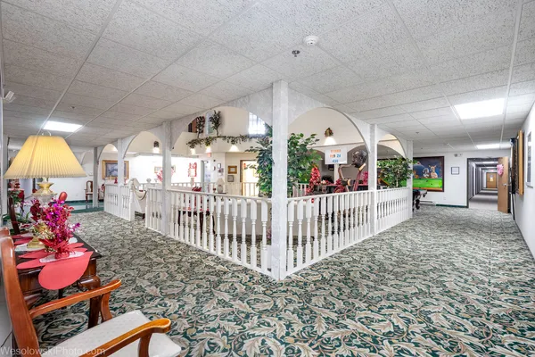 a view of a porch yard