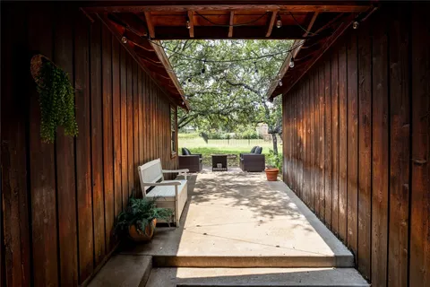 a view of outdoor space with seating area
