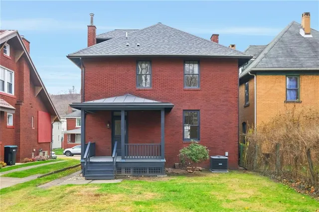 a backyard of a house