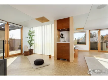 a room with furniture and a window